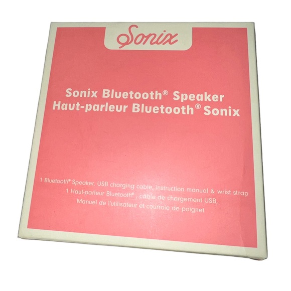 SONIX Pink Portable Bluetooth Speaker New - Picture 1 of 5